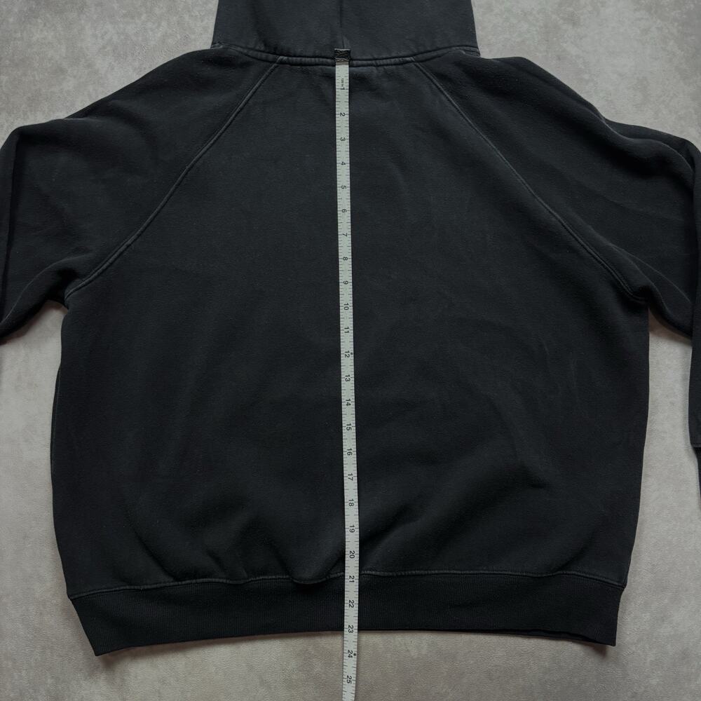 Fear of God Essentials Black Pullover Hoodie Cotton Size Medium Oversized Logo - Picture 10 of 15